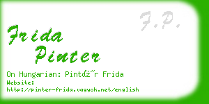 frida pinter business card